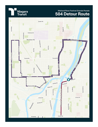 504 Detour Map