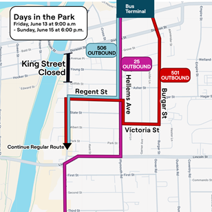 Map of Days in the Park Detours
