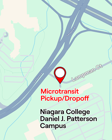 Microtransit Pickup/Dropoff on Lampman Ct